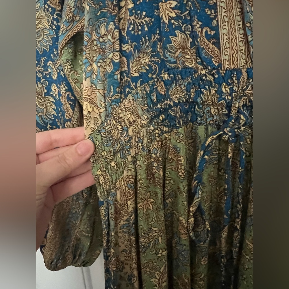 RAGA Blue and Green Maxi Dress - Picture 9 of 10
